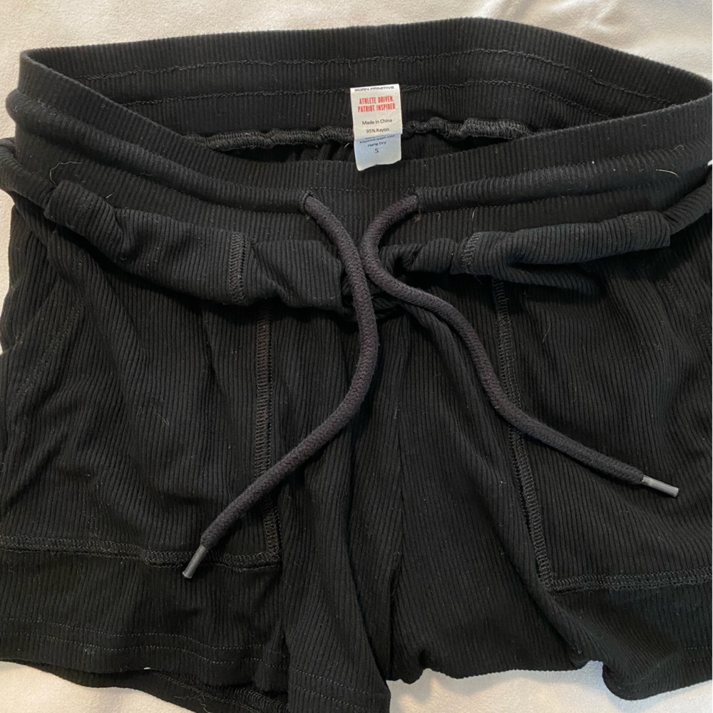 Born Primitive Women’s Lounge Shorts size Small. Black. Ribbed.